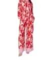 Roter Jumpsuit mit pinken Details