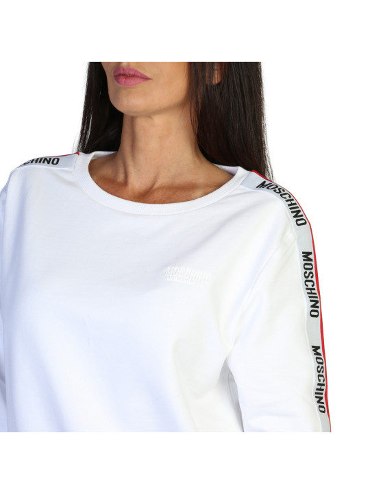 Weißes Moschino Shirt mit roten Streifen