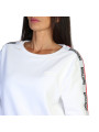 Weißes Moschino Shirt mit roten Streifen