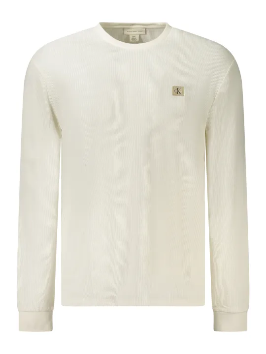 "Calvin Klein Pullover im Sale | Calvin Klein Langarmshirt mit Rundhals und Logo Applikation online kaufen"|Planet-Deluxe