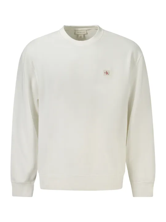 "Calvin Klein Sweatshirts im Sale | Calvin Klein Rundhals Sweatshirt Recycelt mit Logo Applikation online kaufen"|Planet-Deluxe