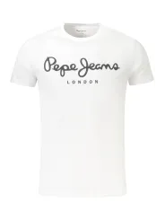 "Pepe Jeans T-Shirts im Sale | Pepe Jeans Slim Fit Rundhals Print TShirt Nachhaltig online kaufen"|Planet-Deluxe