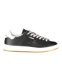"Schwarze Folgore Sneakers: Kontrastdetails & Logo-Design"