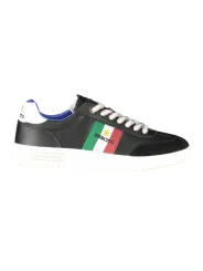 Schwarze Army Sneaker mit Logo & Kontrastdetails - Trendy