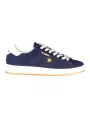 "Blaue Armee Sneakers: Kontrastdetails & Logo Print"