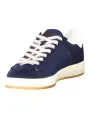 "Blaue Armee Sneakers: Kontrastdetails & Logo Print"