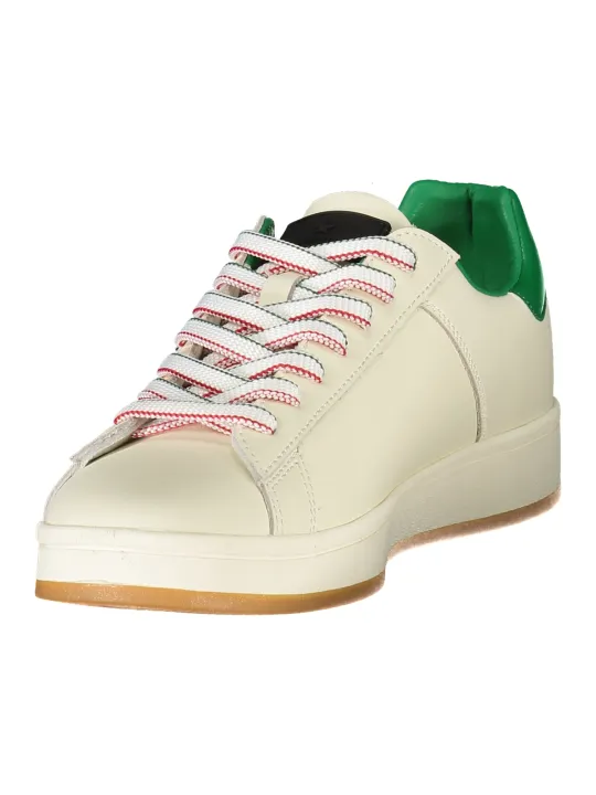 "ESERCITO 1659 Sneakers im Sale | Weiße Folgore Sneakers mit grünen Details und Logo  online kaufen"|Planet-Deluxe
