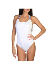 Weißer Moschino Body mit hohem Schnitt