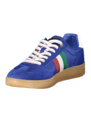 "ESERCITO 1659 Sneakers im Sale | BLAUE SPORTSCHUHE MIT KONTRASTDETAILS UND LOGO DRUCK online kaufen"|Planet-Deluxe