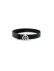 Schwarzer Armani Exchange Ledergürtel