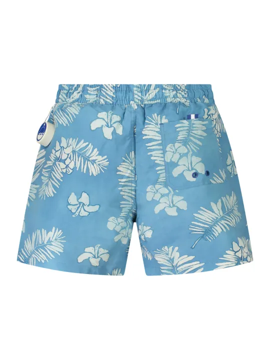 "North Sails Badehosen im Sale | Gemusterte Badeboxershorts mit elastischem Bund und Taschen online kaufen"|Planet-Deluxe