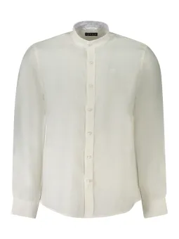 "Ozeanfreundliches Hemd mit Koreanischem Kragen & Logo"