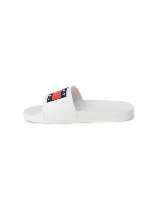 Tommy Hilfiger Jeans weiße Slides