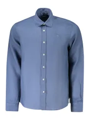 "North Sails Hemden im Sale | Ocean Blue Herrenhemd mit Italienkragen und Logo Stickerei online kaufen"|Planet-Deluxe