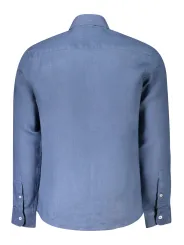 "North Sails Hemden im Sale | Ocean Blue Herrenhemd mit Italienkragen und Logo Stickerei online kaufen"|Planet-Deluxe