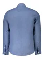 "North Sails Hemden im Sale | Ocean Blue Herrenhemd mit Italienkragen und Logo Stickerei online kaufen"|Planet-Deluxe