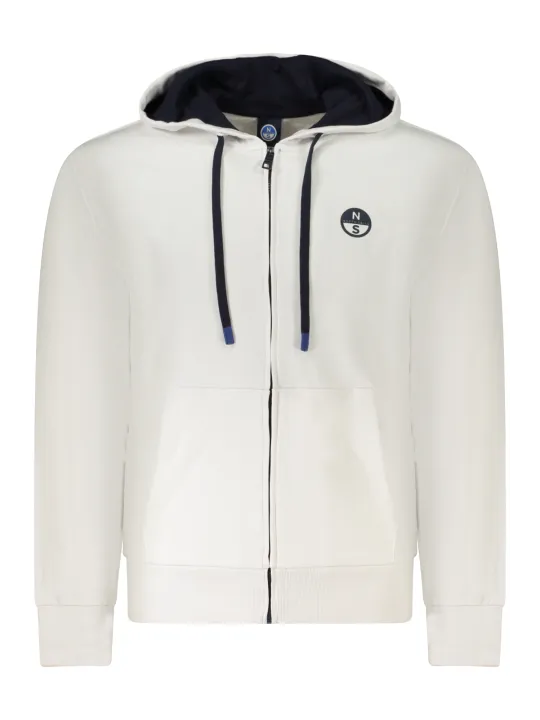 "North Sails Sweatshirts im Sale | Kapuzensweatshirt mit Reißverschluss und Kontrastdetails online kaufen"|Planet-Deluxe