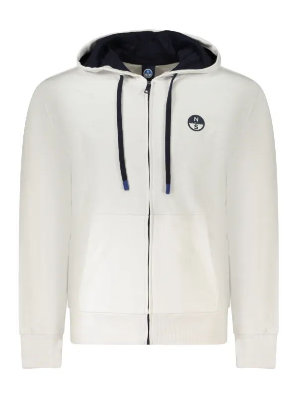 "North Sails Sweatshirts im Sale | Kapuzensweatshirt mit Reißverschluss und Kontrastdetails online kaufen"|Planet-Deluxe