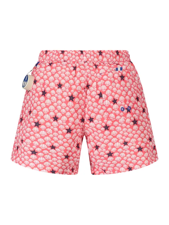 "North Sails Badehosen im Sale | North Sails Badeshorts mit Muster und elastischem Bund online kaufen"|Planet-Deluxe