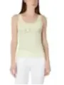 Gelbes GUESS Rippstrick-Top