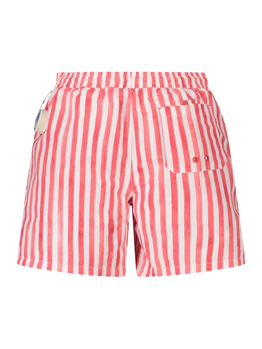 "North Sails Badehosen im Sale | Gestreifte Badeboxershorts mit Slip und Taschen von North Sails online kaufen"|Planet-Deluxe