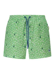 "North Sails Badehosen im Sale | Gemusterte Badeboxer mit Slip und Taschen Ocean Positive online kaufen"|Planet-Deluxe