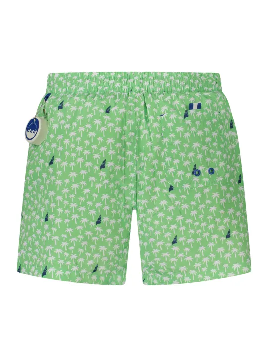 "North Sails Badehosen im Sale | Gemusterte Badeboxer mit Slip und Taschen Ocean Positive online kaufen"|Planet-Deluxe