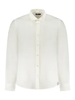 "Ozean Positives Hemd - Italienkragen & Logo-Stickerei"