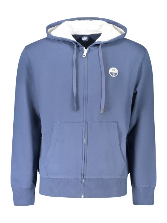 "North Sails Sweatshirts im Sale | Kapuzensweatshirt gebürstet mit Taschen und Print-Logo online kaufen"|Planet-Deluxe