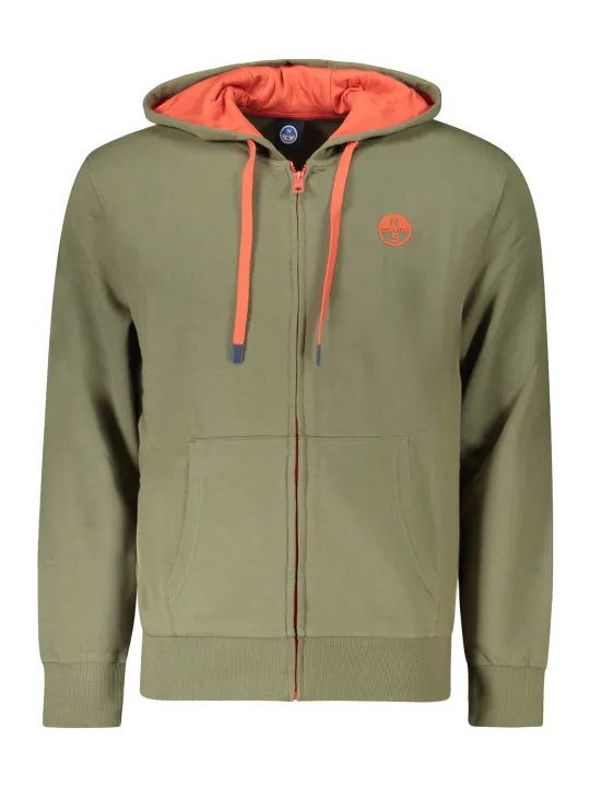 "North Sails Sweatshirts im Sale | Kapuzensweatshirt Gebuerstet mit Taschen und Kontrastdetails online kaufen"|Planet-Deluxe