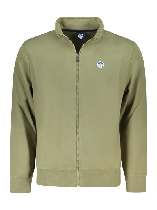 Gerüstet Sweatshirt: Reißverschluss & Logo, stilvoll warm