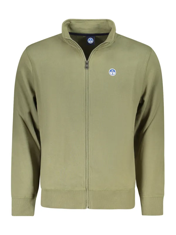 Gerüstet Sweatshirt: Reißverschluss & Logo, stilvoll warm
