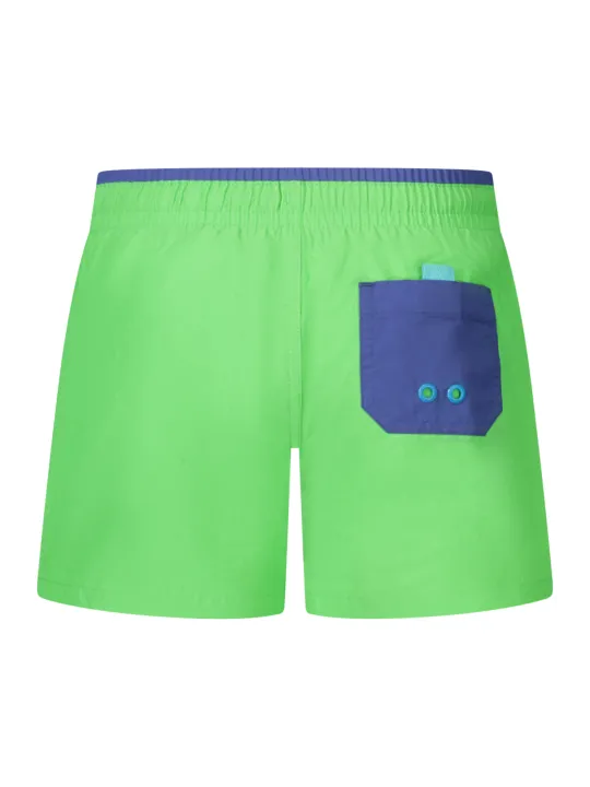 "North Sails Badehosen im Sale | North Sails Badeboxer für Jungen mit Innen Slip und Taschen, Elastischer Bund, Kontrastierende Details, Logo, Ocean Positive online kaufen"|Planet-Deluxe