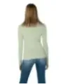 Grüner Strickpullover Jeans hinten Ansicht
