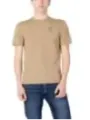 Blauer Kurzarm-T-Shirt mit Logo