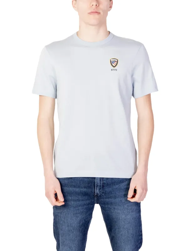 Beiges T-Shirt mit NYPD-Abzeichen Beiges T-Shirt mit NYPD-Abzeichen