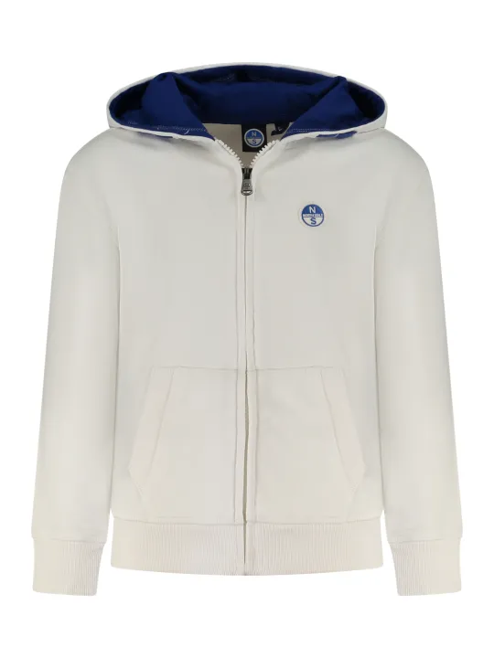 "North Sails Sweatshirts im Sale | North Sails Langarm-Kapuzensweatshirt mit Reißverschluss und Logo für Jungen online kaufen"|Planet-Deluxe
