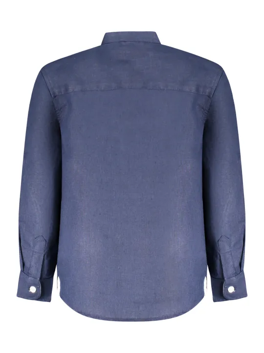 "North Sails Hemden im Sale | North Sails Langarmhemd mit koreanischem Kragen und Kontrastdetails für Jungen online kaufen"|Planet-Deluxe