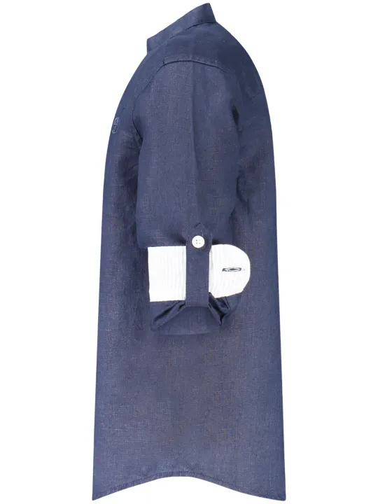 "North Sails Hemden im Sale | North Sails Langarmhemd mit koreanischem Kragen und Kontrastdetails für Jungen online kaufen"|Planet-Deluxe