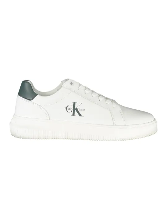 "Calvin Klein Sneakers im Sale | Grüne Kontrast-Sneaker mit Logo und Einlegesohle Calvin Klein online kaufen"|Planet-Deluxe