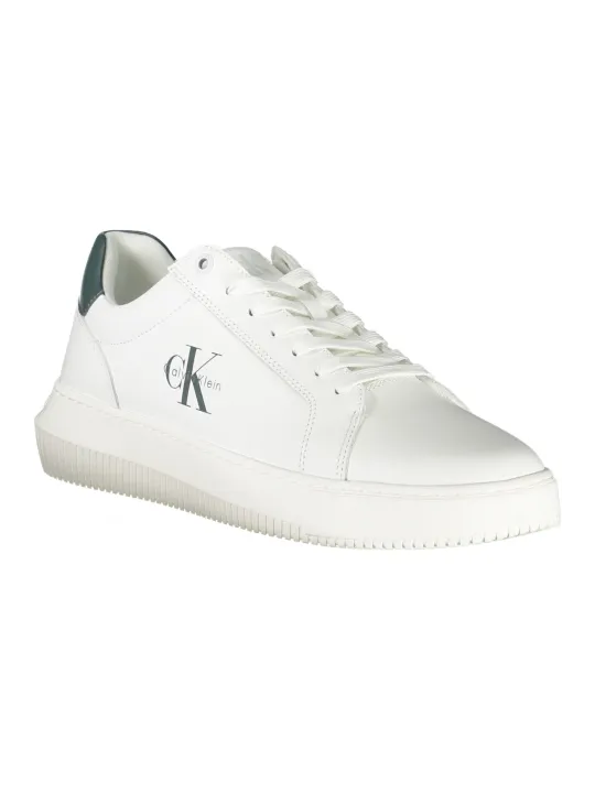 "Calvin Klein Sneakers im Sale | Grüne Kontrast-Sneaker mit Logo und Einlegesohle Calvin Klein online kaufen"|Planet-Deluxe