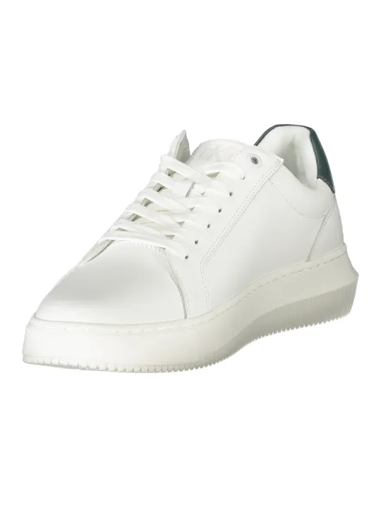 "Calvin Klein Sneakers im Sale | Grüne Kontrast-Sneaker mit Logo und Einlegesohle Calvin Klein online kaufen"|Planet-Deluxe