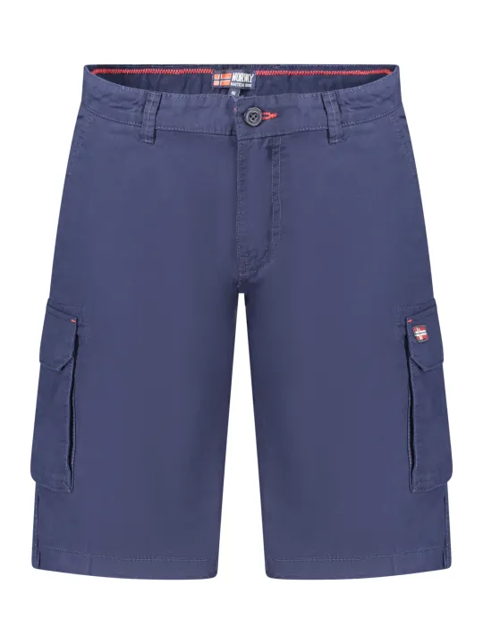 "NORWAY 1963 Hosen im Sale | Bermuda Cargo Hose mit 4 Taschen und Logo Norway 1963 Navy online kaufen"|Planet-Deluxe