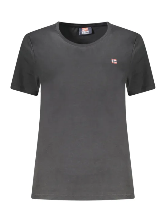 Elegantes NORWAY 1963 T-Shirt – Schwarz, klassisch, stilvoll