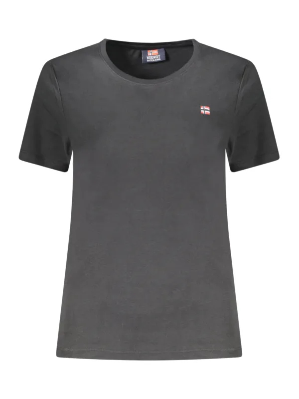 Elegantes NORWAY 1963 T-Shirt – Schwarz, klassisch, stilvoll