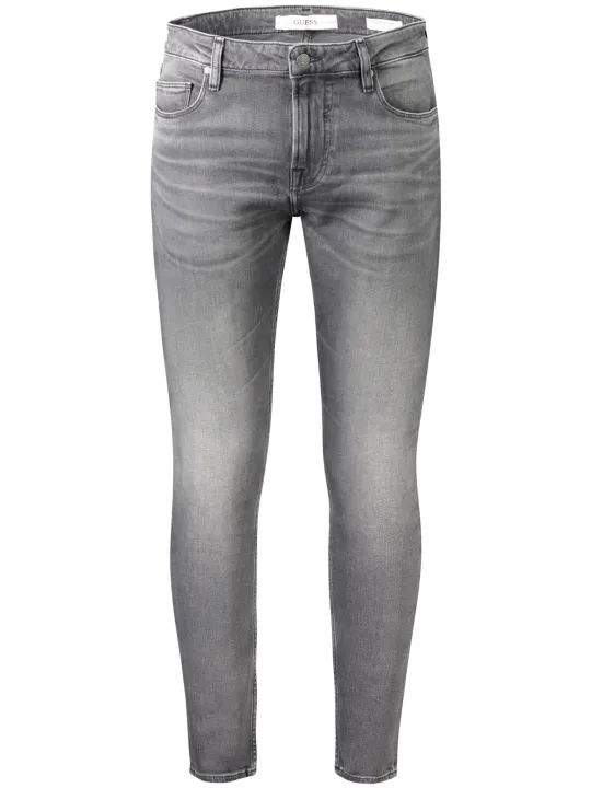 "GUESS JEANS Jeans im Sale | Chris Ultra Skinny Jeans 5 Taschen Knopf Reissverschluss Logo online kaufen"|Planet-Deluxe
