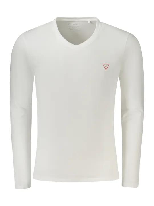 "GUESS JEANS T-Shirts im Sale | Guess Bio-Baumwolle V-Shirt Super Slim mit Logo Applikation online kaufen"|Planet-Deluxe