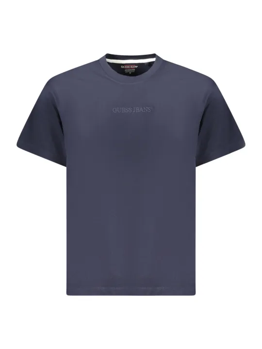 "GUESS JEANS T-Shirts im Sale | Guess Jeans Bio Baumwolle Oversize TShirt mit Sticklogo online kaufen"|Planet-Deluxe