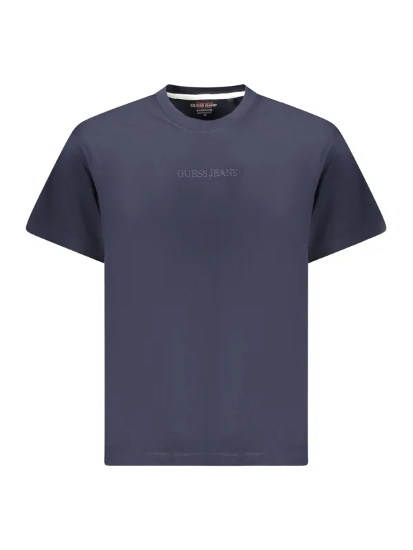 "GUESS JEANS T-Shirts im Sale | Guess Jeans Bio Baumwolle Oversize TShirt mit Sticklogo online kaufen"|Planet-Deluxe