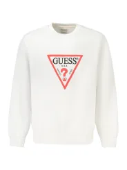 "GUESS JEANS Sweatshirts im Sale | Bio Baumwolle Rundhals Sweatshirt mit Logo Print online kaufen"|Planet-Deluxe
